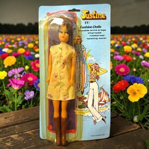 New Justine 11.5" Fashion Doll Vintage Hong Kong Movable Arms Legs Vinyl Head B